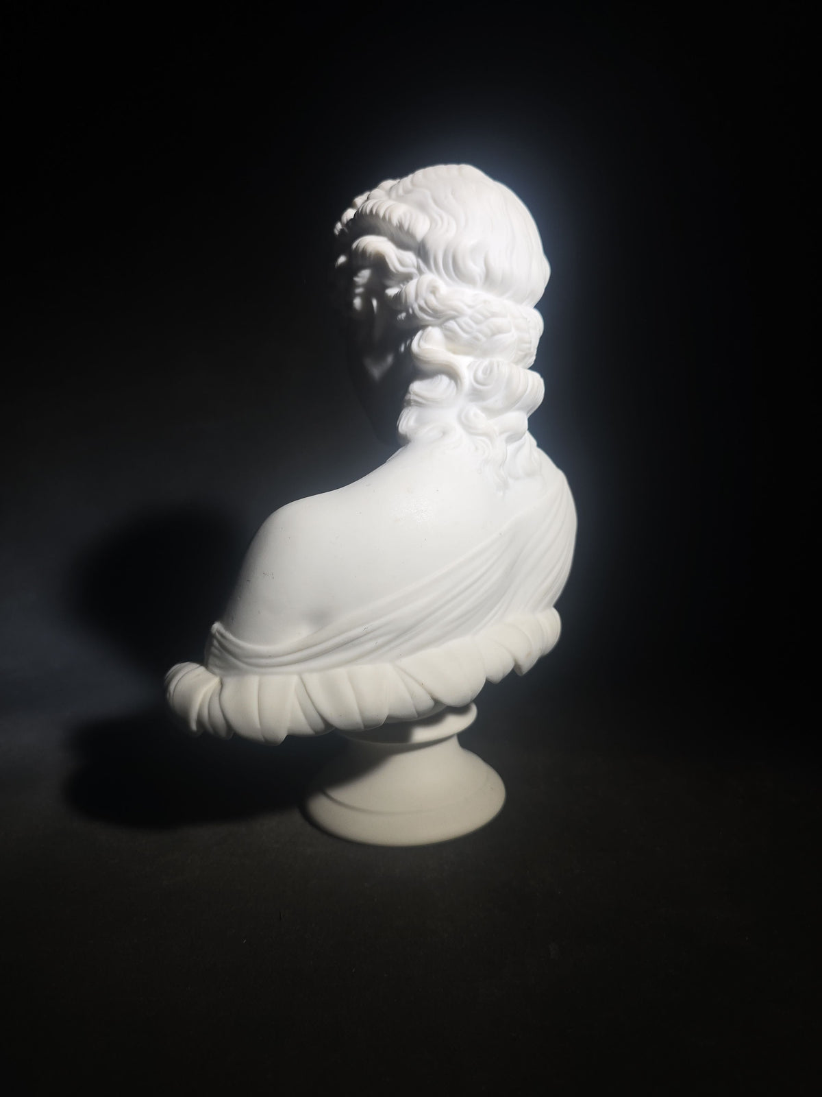 Vintage Parian Ware Bust of Clytie After the Antique Roman Marble in the British Museum