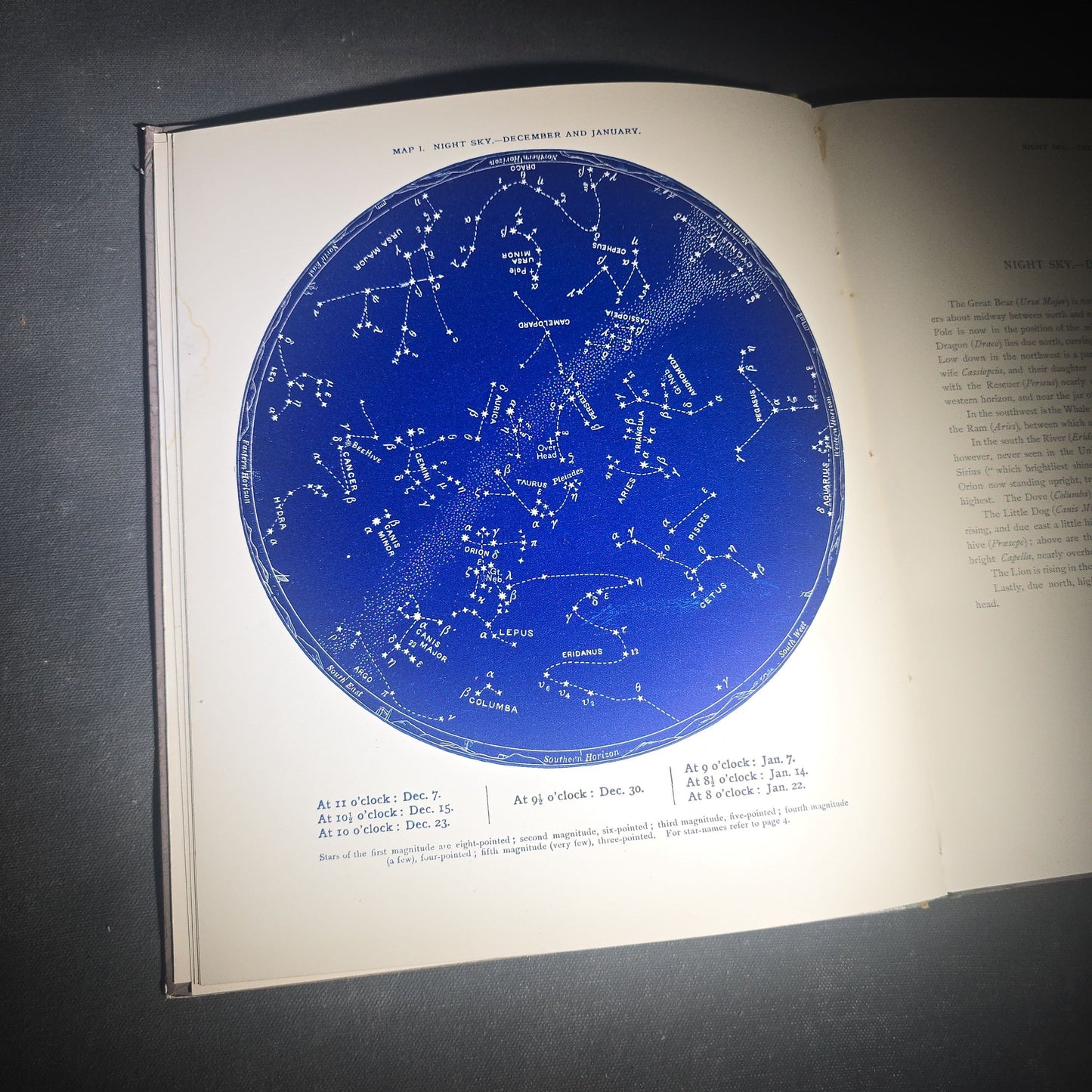 "Half-Hours with the Stars" Antique Astronomy and Constellation Guide with 12 Star Maps by Richard A. Proctor, Published by G. P. Putnam's Sons, New York, 1887