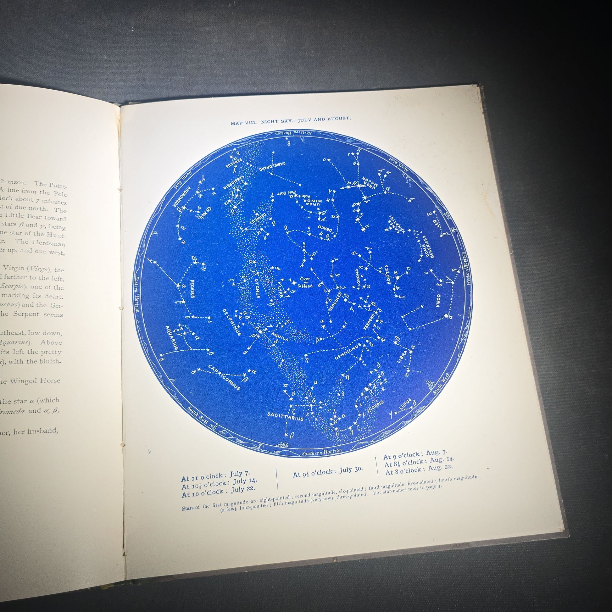 "Half-Hours with the Stars" Antique Astronomy and Constellation Guide with 12 Star Maps by Richard A. Proctor, Published by G. P. Putnam's Sons, New York, 1887