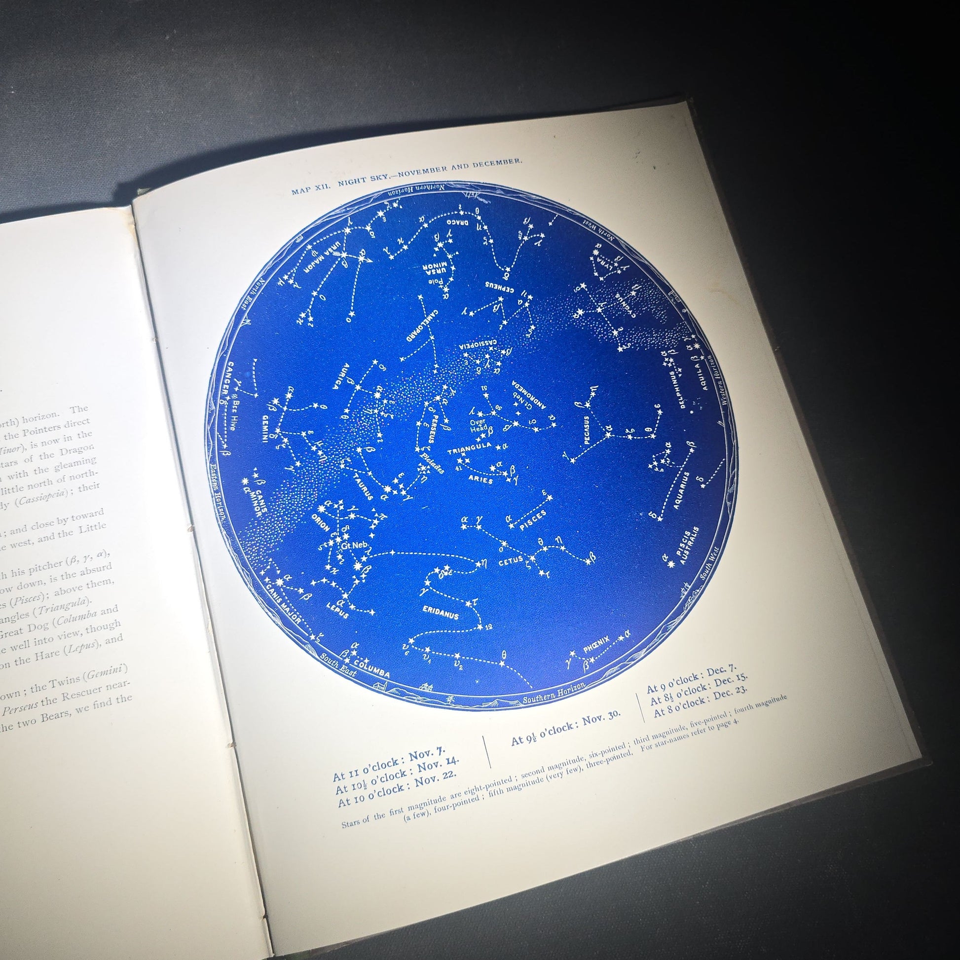 "Half-Hours with the Stars" Antique Astronomy and Constellation Guide with 12 Star Maps by Richard A. Proctor, Published by G. P. Putnam's Sons, New York, 1887