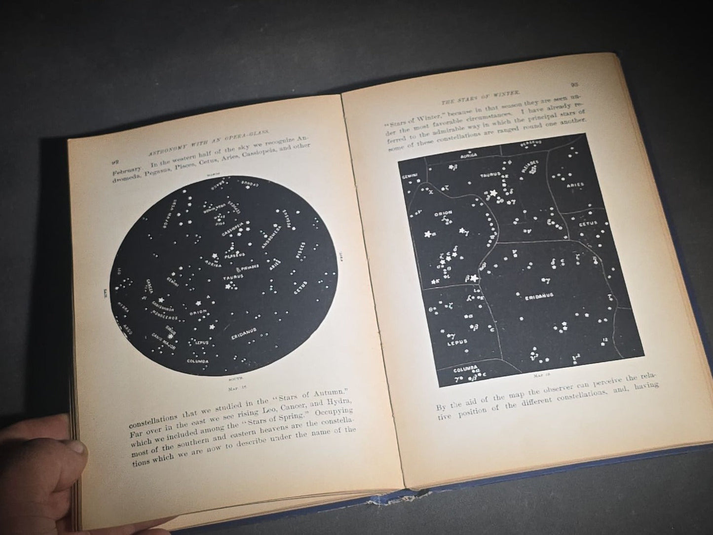 "Astronomy with an Opera-Glass" Antique Astronomy Book by Garrett P. Serviss, Eighth Edition with Appendix, Published by D. Appleton and Company, New York, 1910
