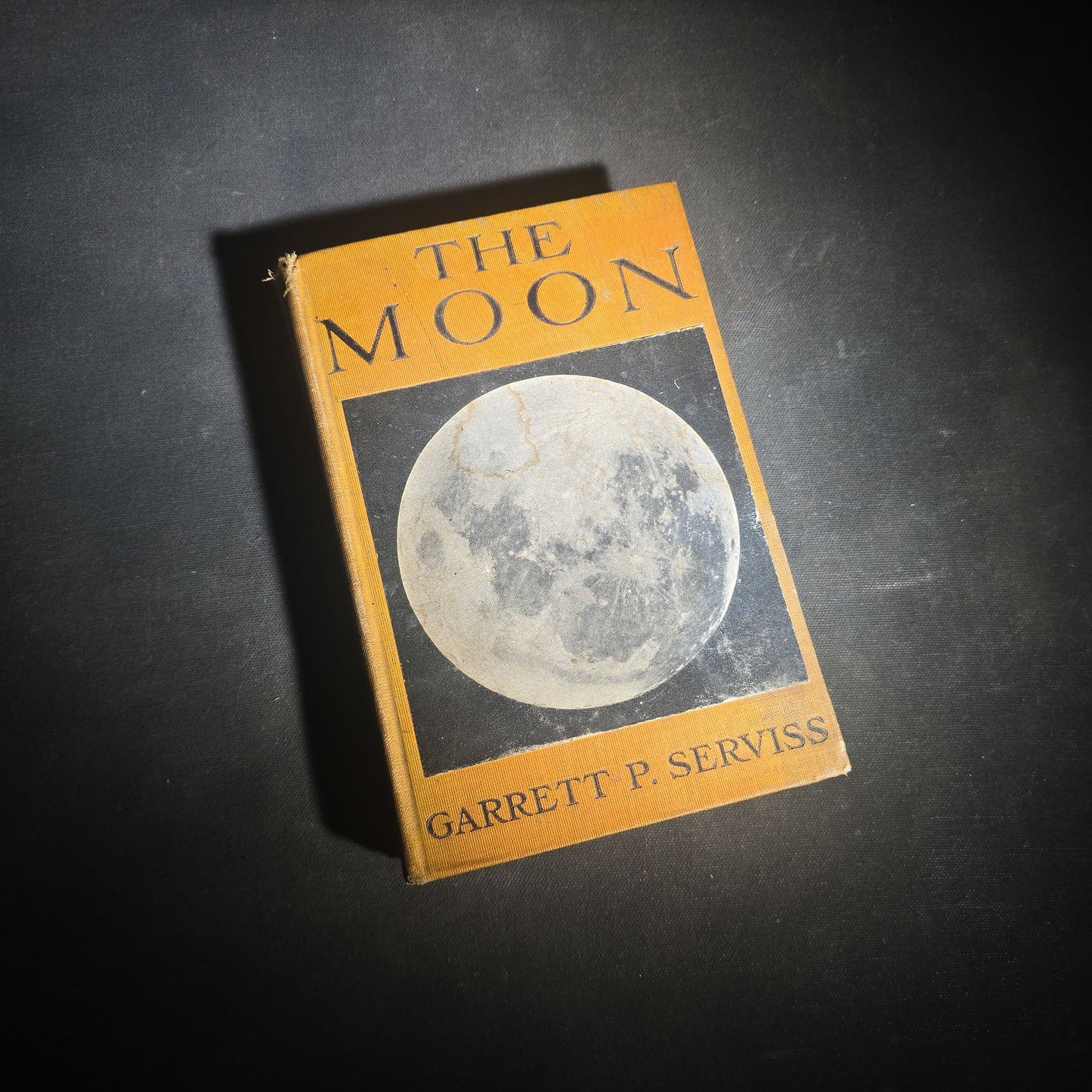 "The Moon: A Popular Treatise" Antique Astronomy Book by Garrett P. Serviss, Published by D. Appleton and Company, New York, 1907, with Laid-In Star Finder Advertisements