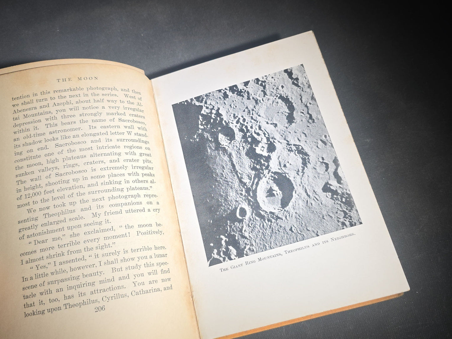"The Moon: A Popular Treatise" Antique Astronomy Book by Garrett P. Serviss, Published by D. Appleton and Company, New York, 1907, with Laid-In Star Finder Advertisements