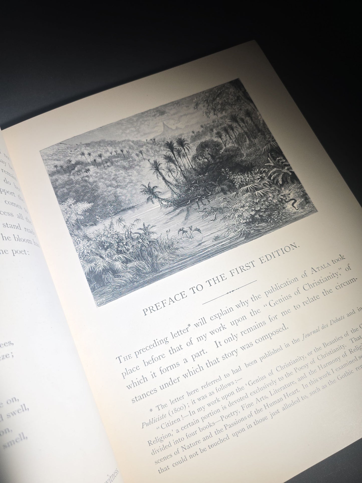 "Atala" Antique Illustrated Book by Chateaubriand, Illustrated by Gustave Dore, Translated by James Spence Harry, Published by Cassell & Company Limited, New York, 1884