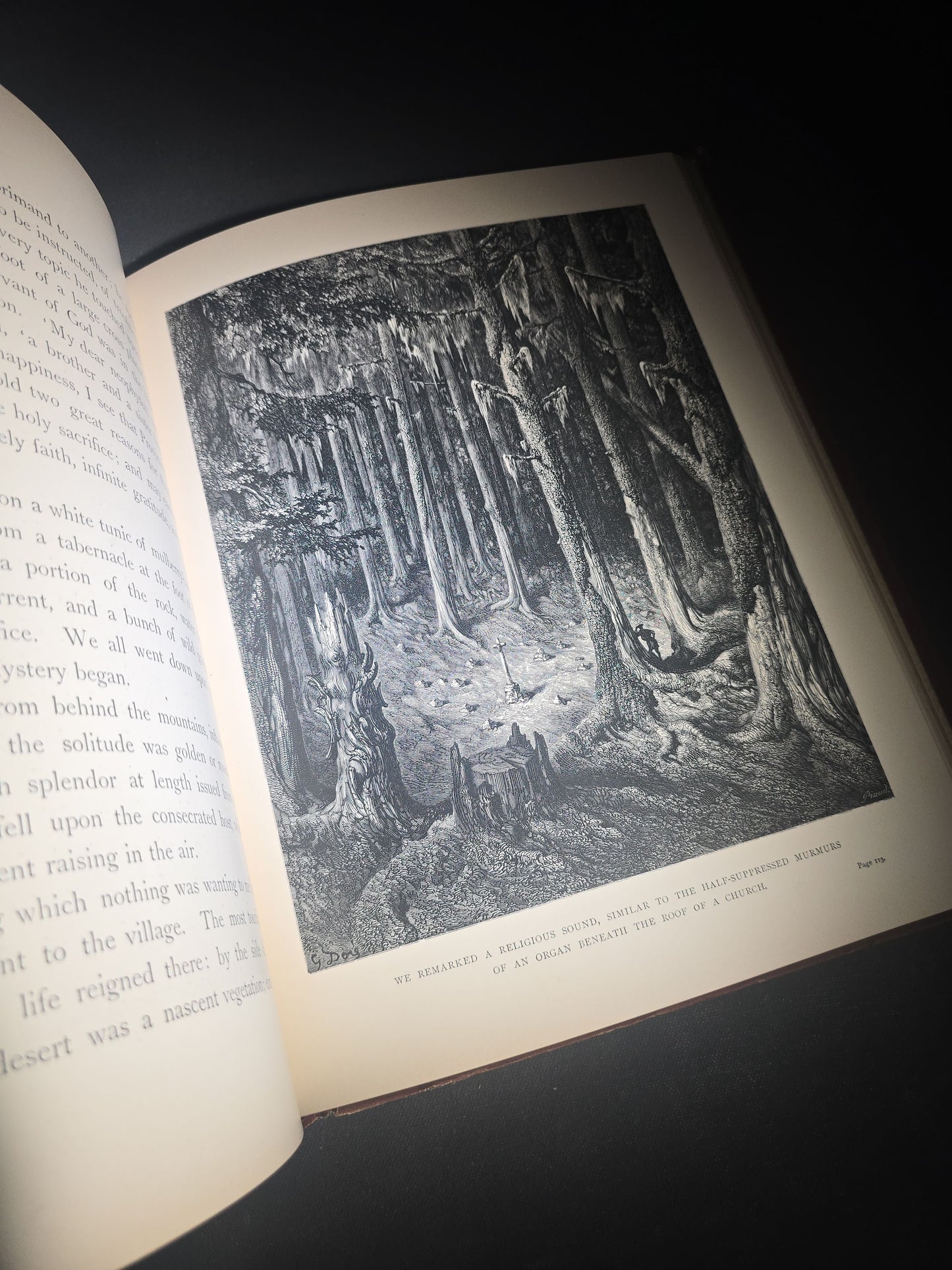 "Atala" Antique Illustrated Book by Chateaubriand, Illustrated by Gustave Dore, Translated by James Spence Harry, Published by Cassell & Company Limited, New York, 1884