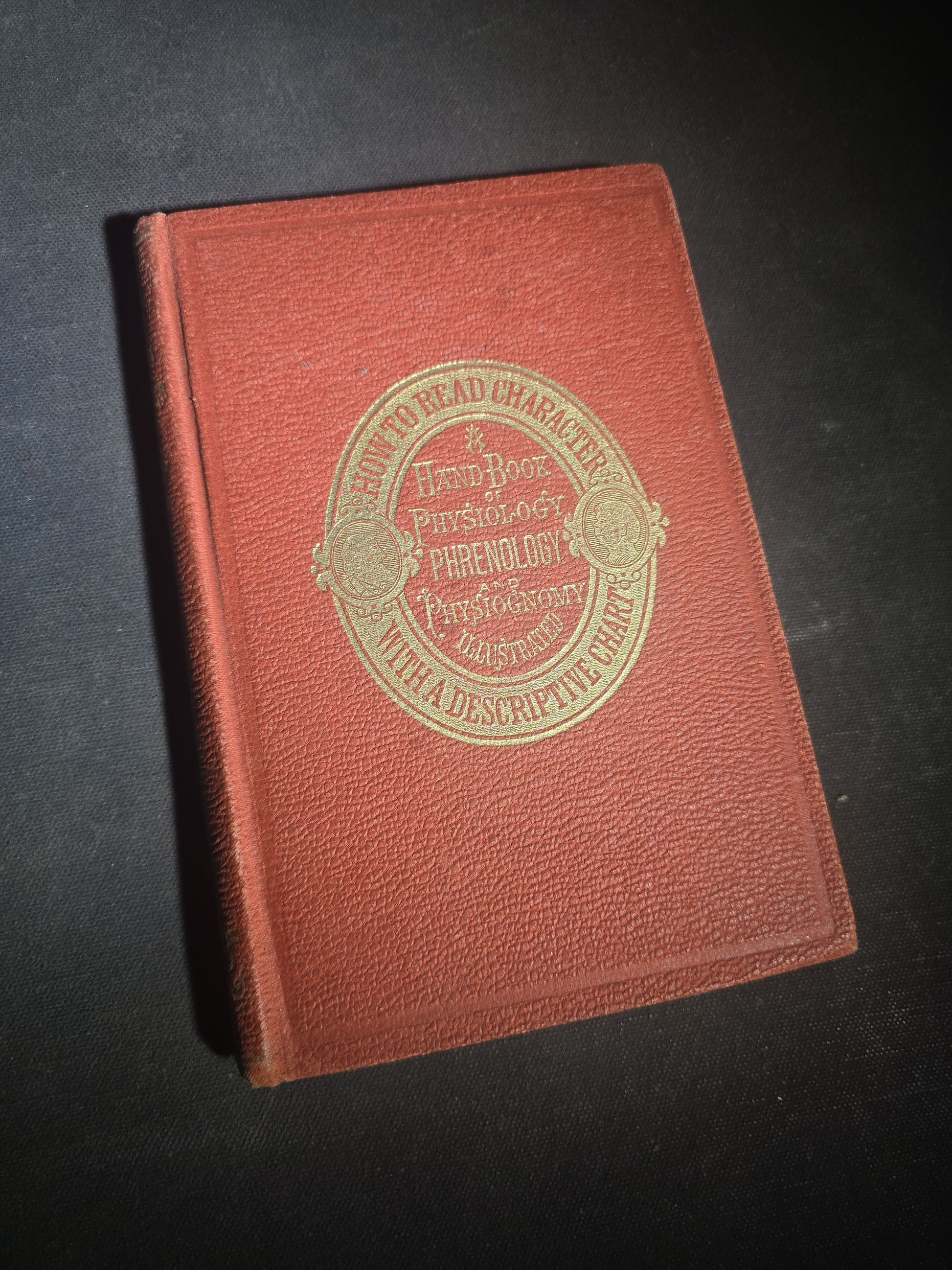 "How to Read Character" Antique Illustrated Phrenology and Physiognomy Handbook, Published by S. R. Wells & Company, New York, 1877