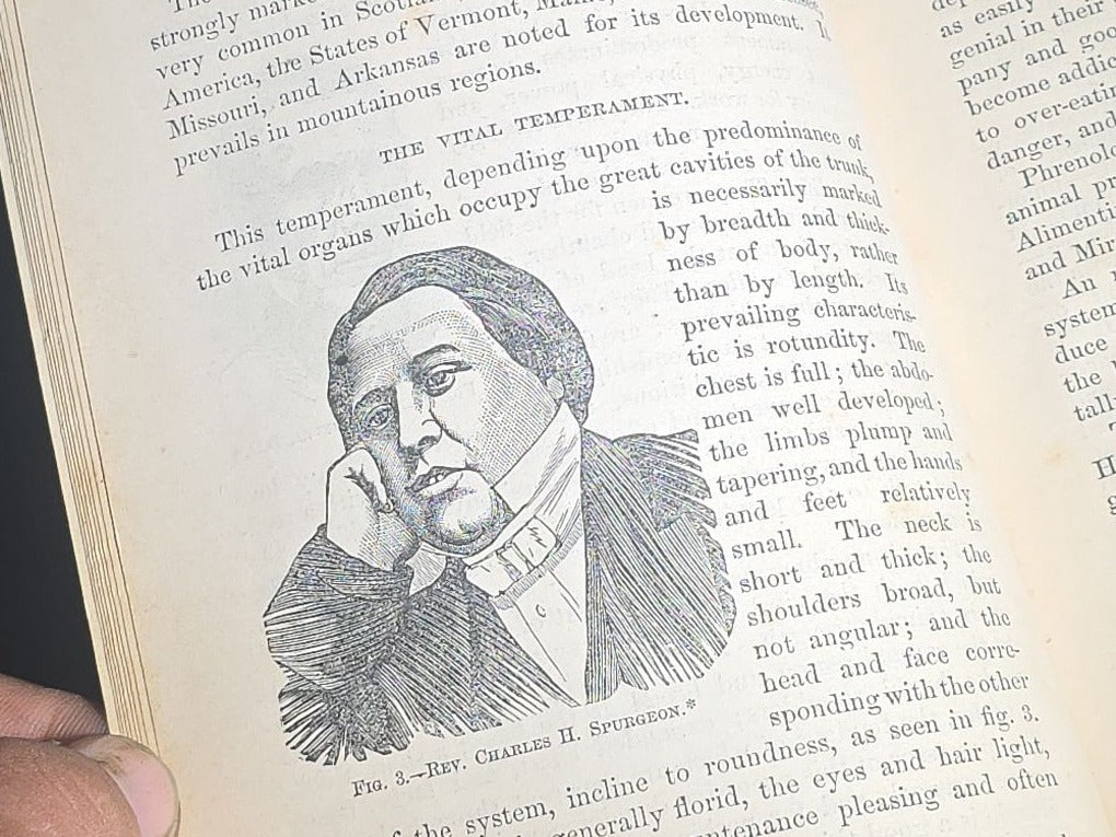"How to Read Character" Antique Illustrated Phrenology and Physiognomy Handbook, Published by S. R. Wells & Company, New York, 1877