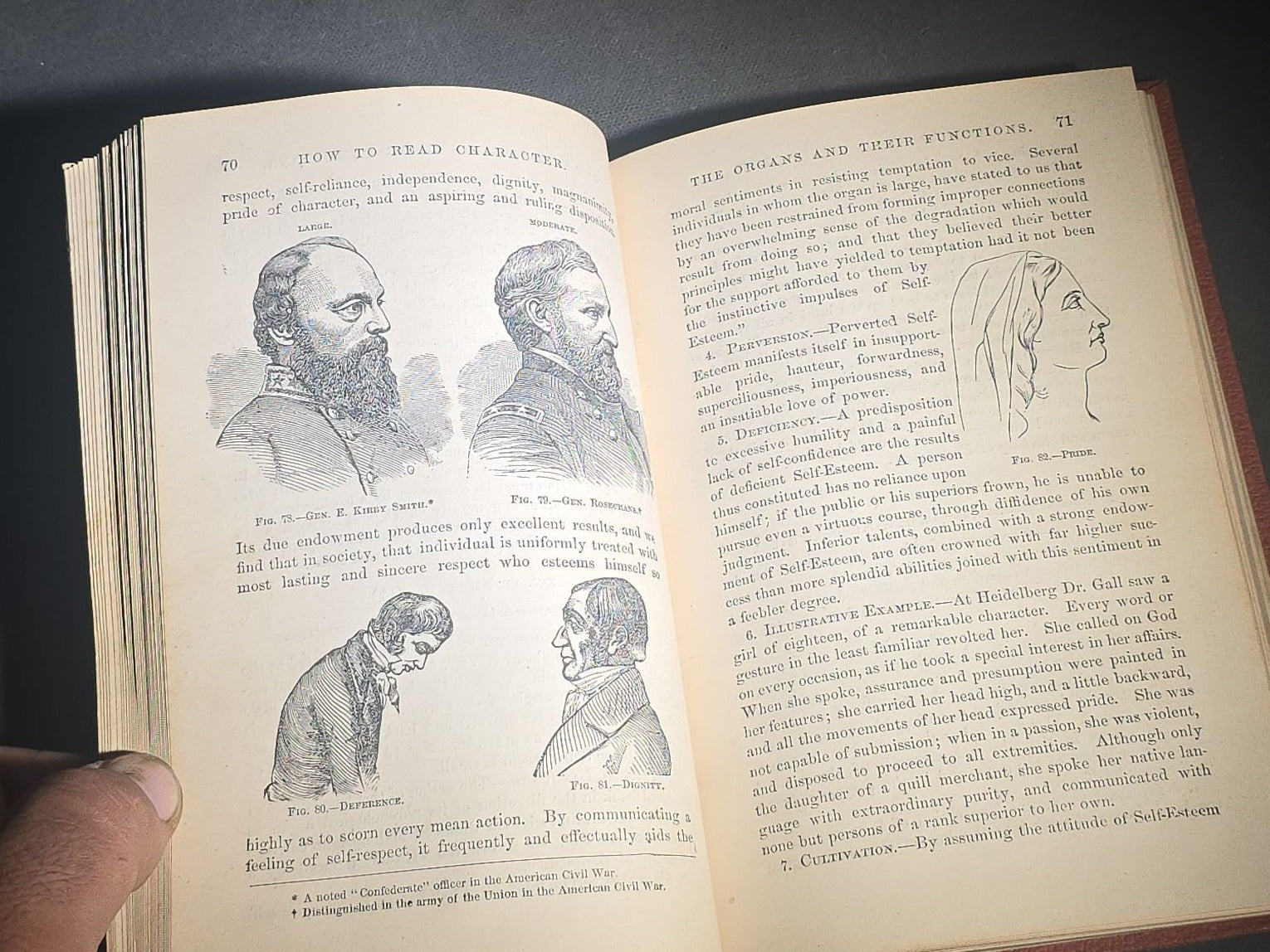 "How to Read Character" Antique Illustrated Phrenology and Physiognomy Handbook, Published by S. R. Wells & Company, New York, 1877