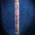 Lot 144 - Vintage Carved and Painted Northwest Coast Style Totem Pole on Base, 9-1/2" L x 71-1/2" H