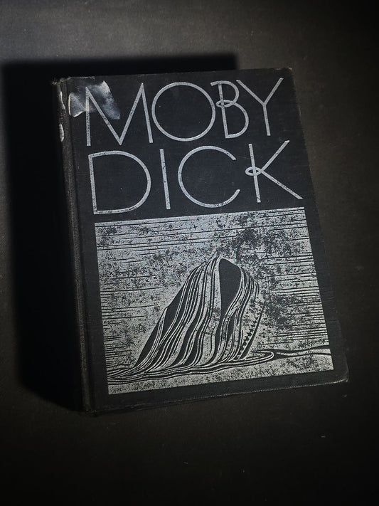 "Moby Dick or The Whale" Vintage Illustrated Novel by Herman Melville, Illustrated by Rockwell Kent, Published by Random House, New York, 1930