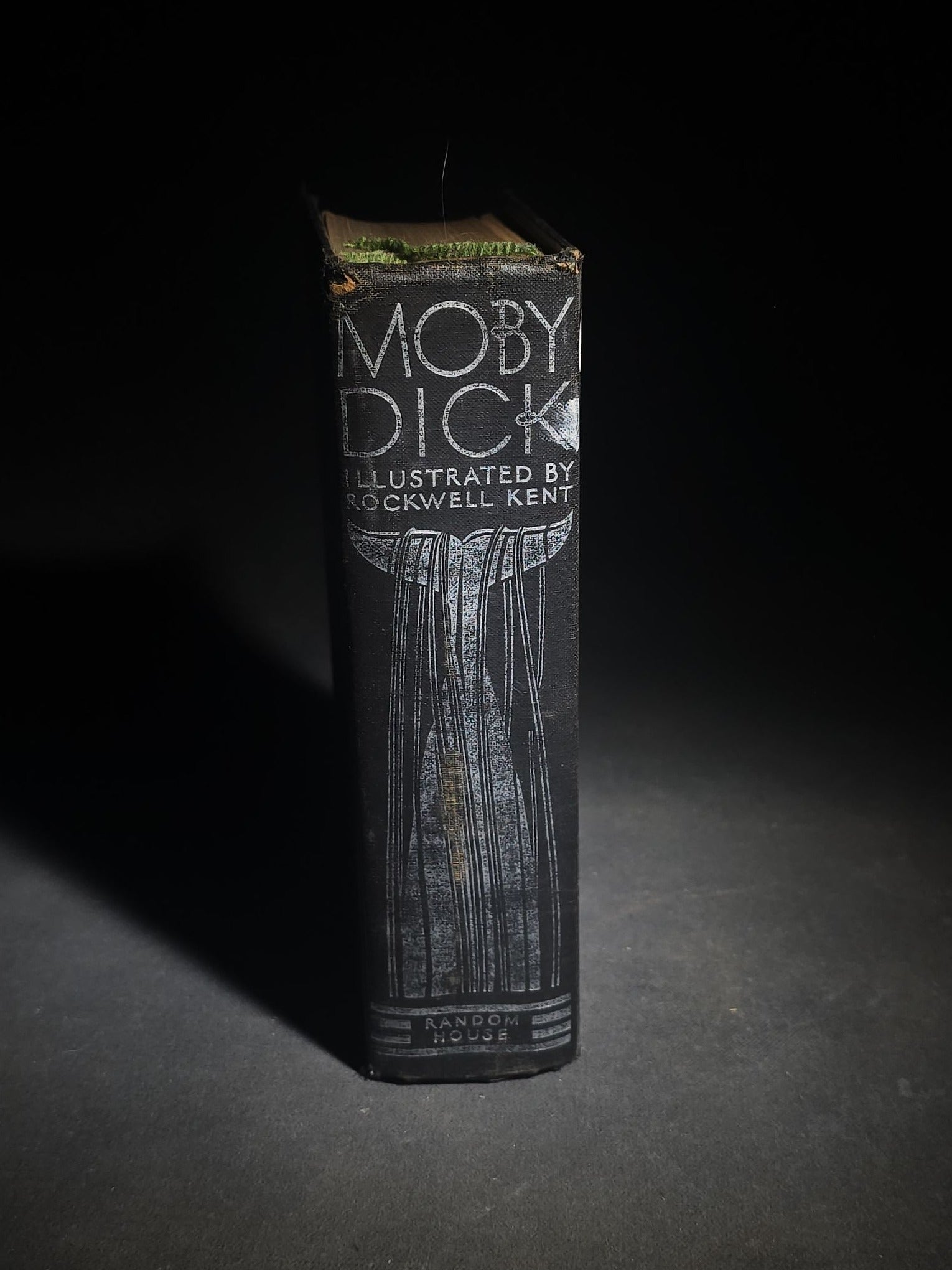 "Moby Dick or The Whale" Vintage Illustrated Novel by Herman Melville, Illustrated by Rockwell Kent, Published by Random House, New York, 1930