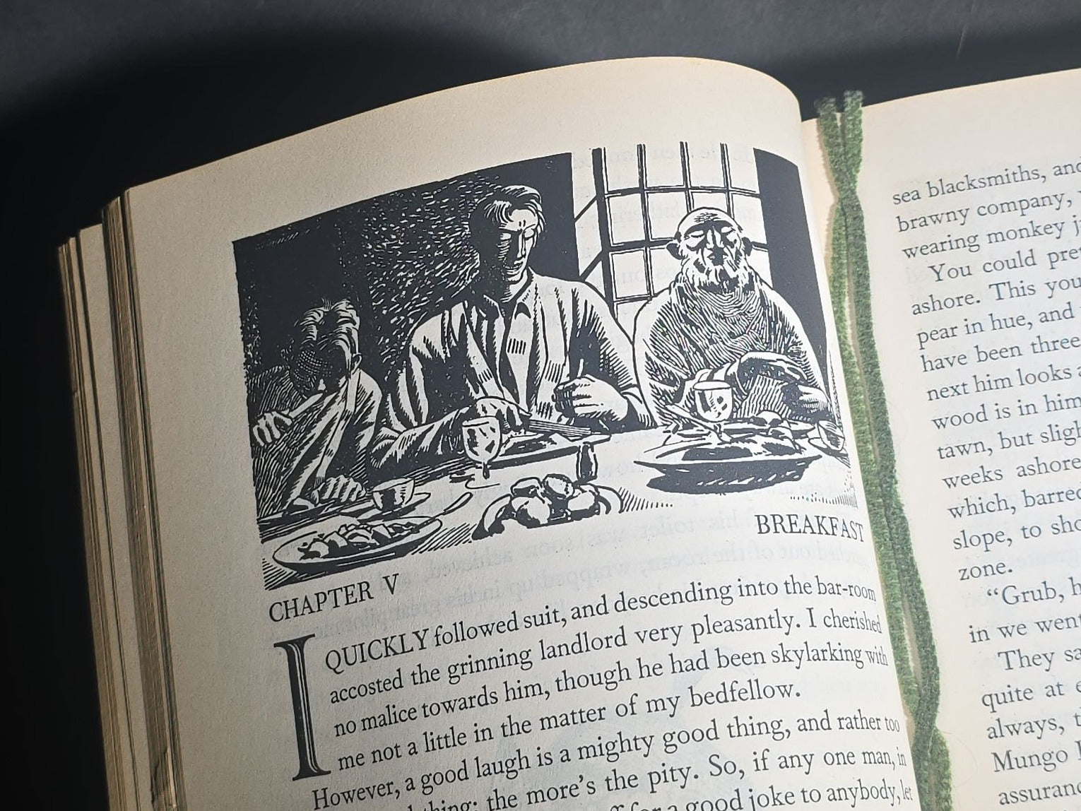 "Moby Dick or The Whale" Vintage Illustrated Novel by Herman Melville, Illustrated by Rockwell Kent, Published by Random House, New York, 1930