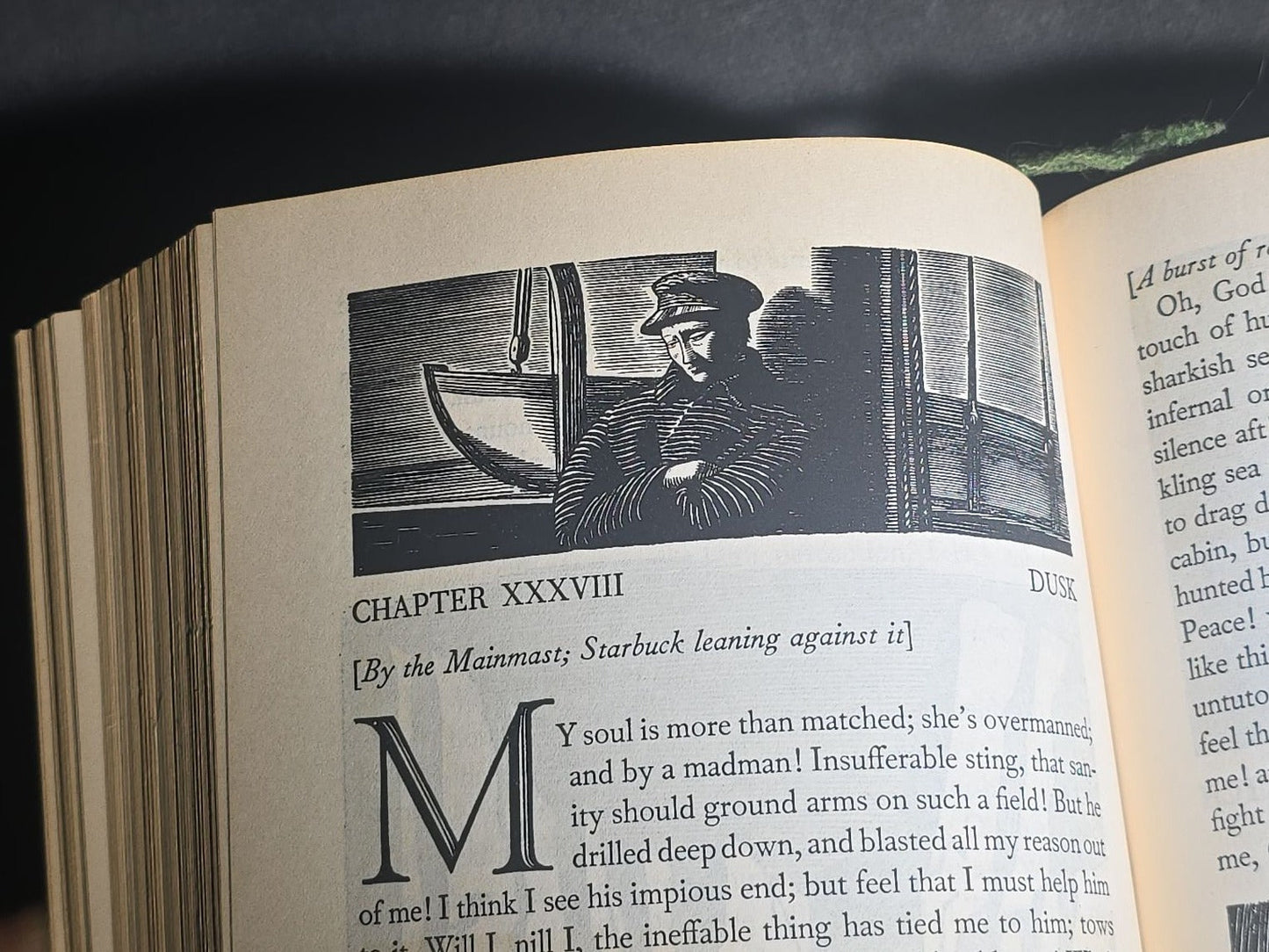 "Moby Dick or The Whale" Vintage Illustrated Novel by Herman Melville, Illustrated by Rockwell Kent, Published by Random House, New York, 1930