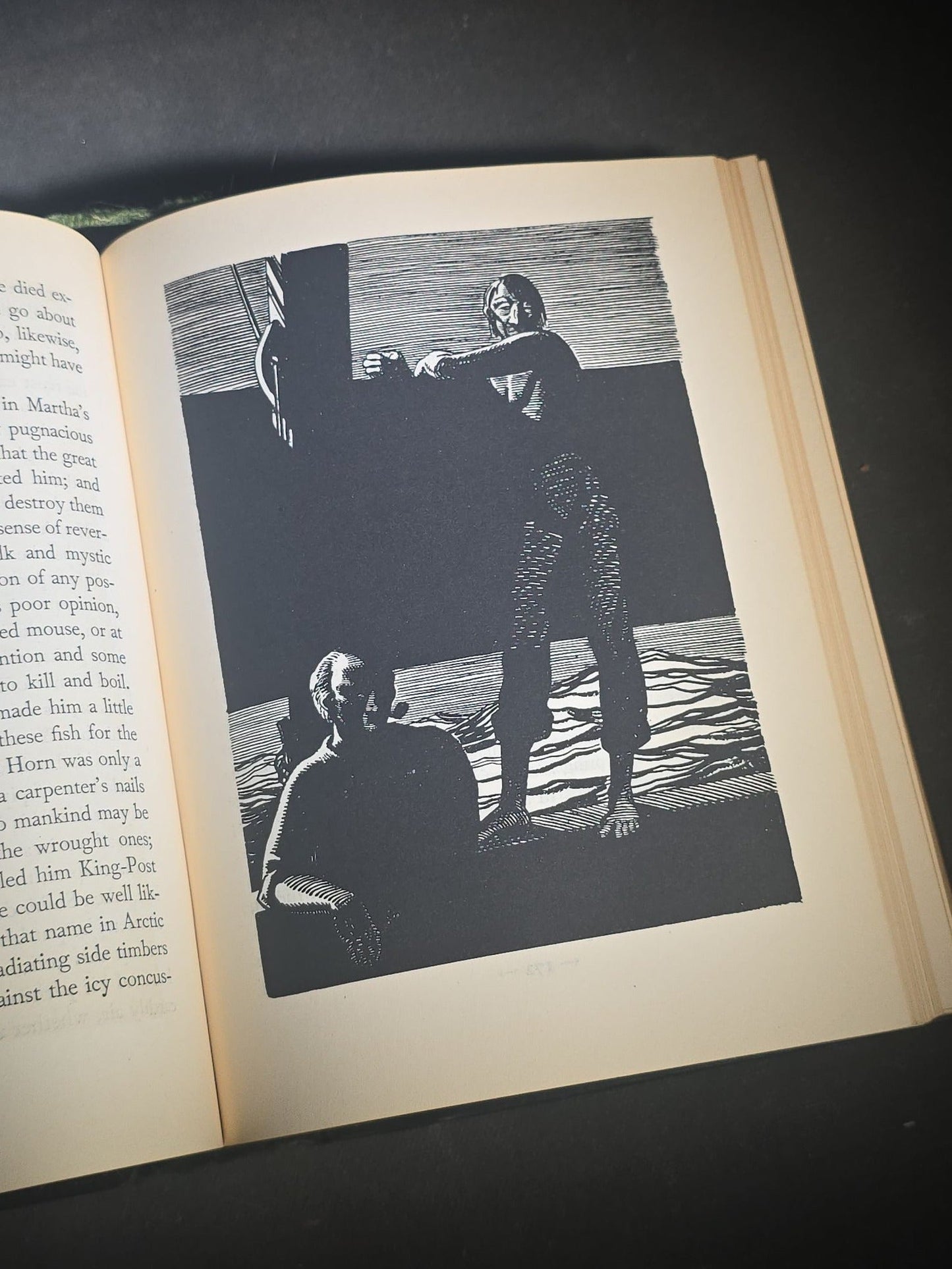 "Moby Dick or The Whale" Vintage Illustrated Novel by Herman Melville, Illustrated by Rockwell Kent, Published by Random House, New York, 1930
