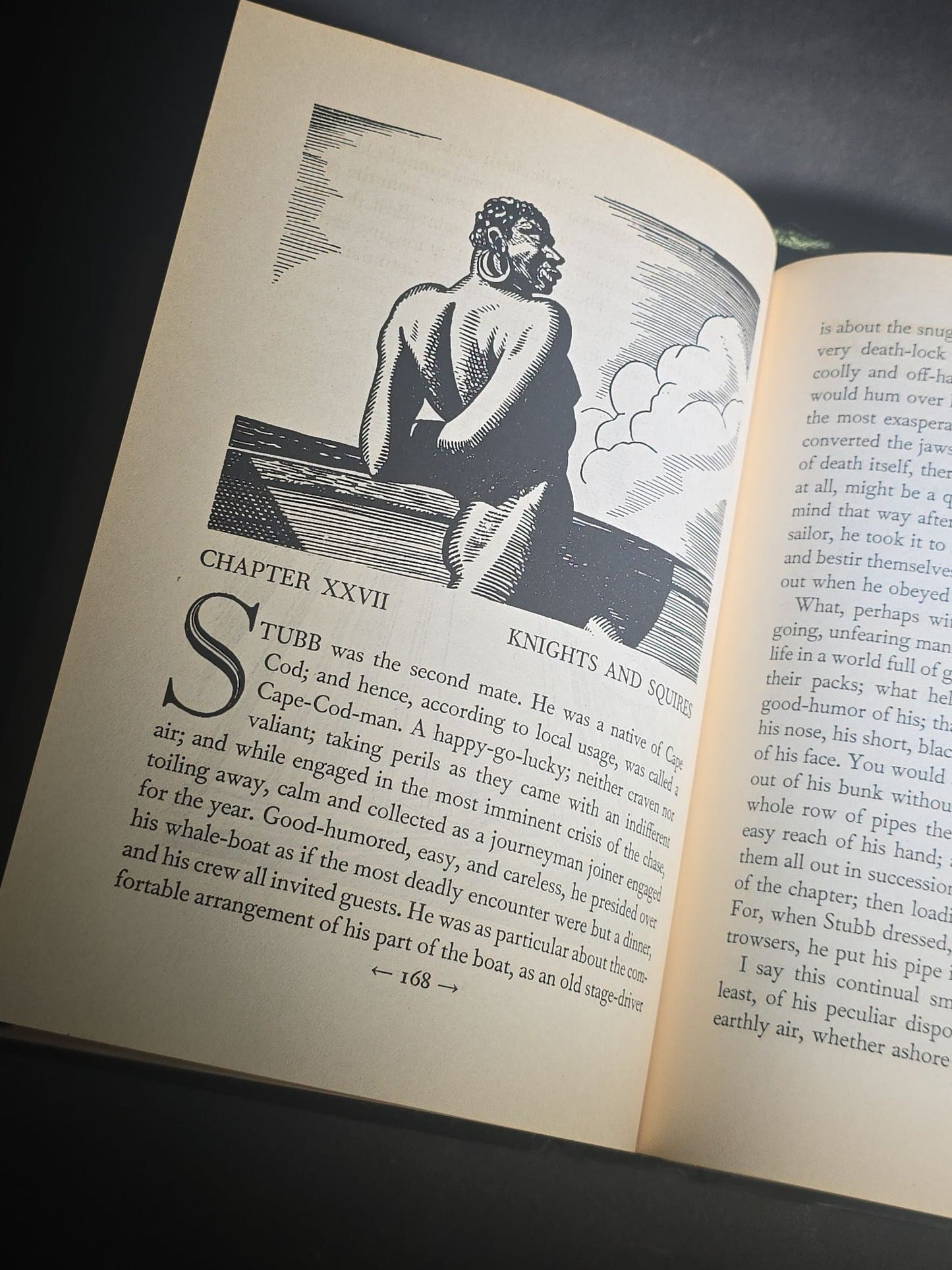 "Moby Dick or The Whale" Vintage Illustrated Novel by Herman Melville, Illustrated by Rockwell Kent, Published by Random House, New York, 1930