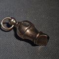 Lot 054 - Antique Miniature 10k Gold Whistle Charm, 1-1/8" H, Total Weight 1.61 g