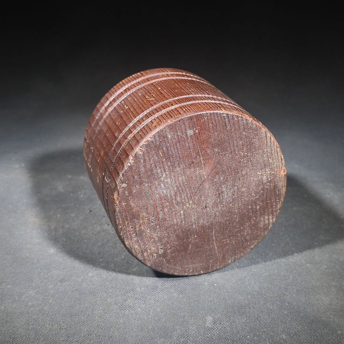 Antique Turned Wood Pen or Drill Bit Holder with 9 Holes