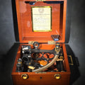 Lot 050 - Antique Cased Maritime Sextant No. 12685 with Brass Arc, Manufactured by H. Hughes & Son Ltd., 59 Fenchurch Street, London, with National Physical Laboratory Class A Certificate of Examination Dated July 1920