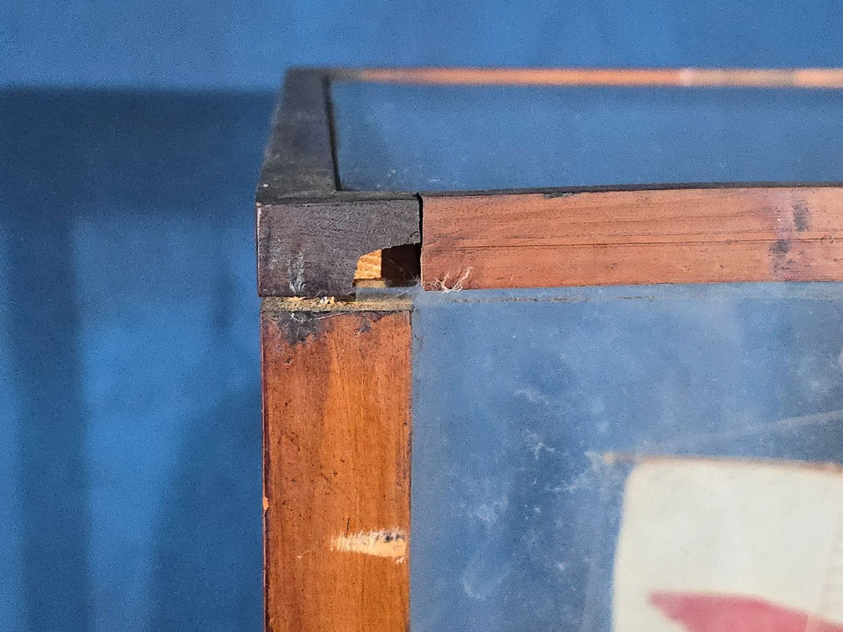 Vintage Handmade Ship Model of the "Incitata" Light Trireme, Imperial Roman Navy, in Glass Display Case, by Frederick S. Pope, 1951