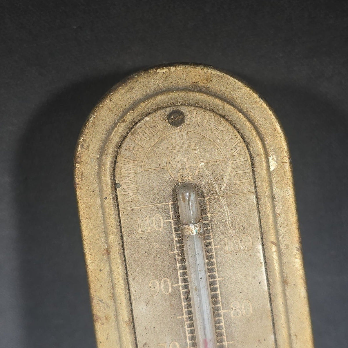 Vintage Minneapolis-Honeywell Regulator Company Model 77 Eight-Day Jewel Clock Thermostat with Thermometer, Minneapolis, Minnesota and Wabash, Indiana