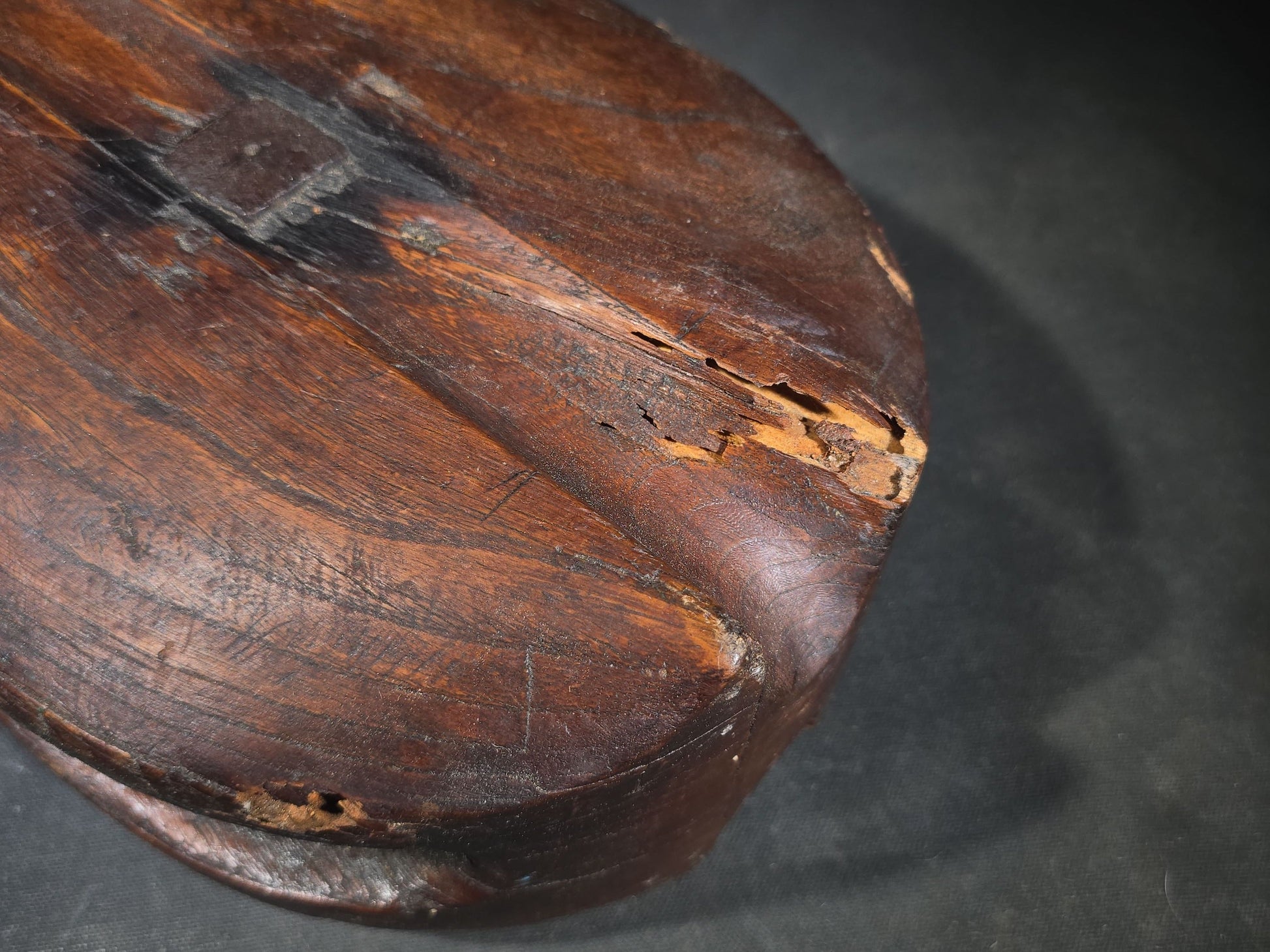 Antique Wood and Iron Ship's Block Pulley
