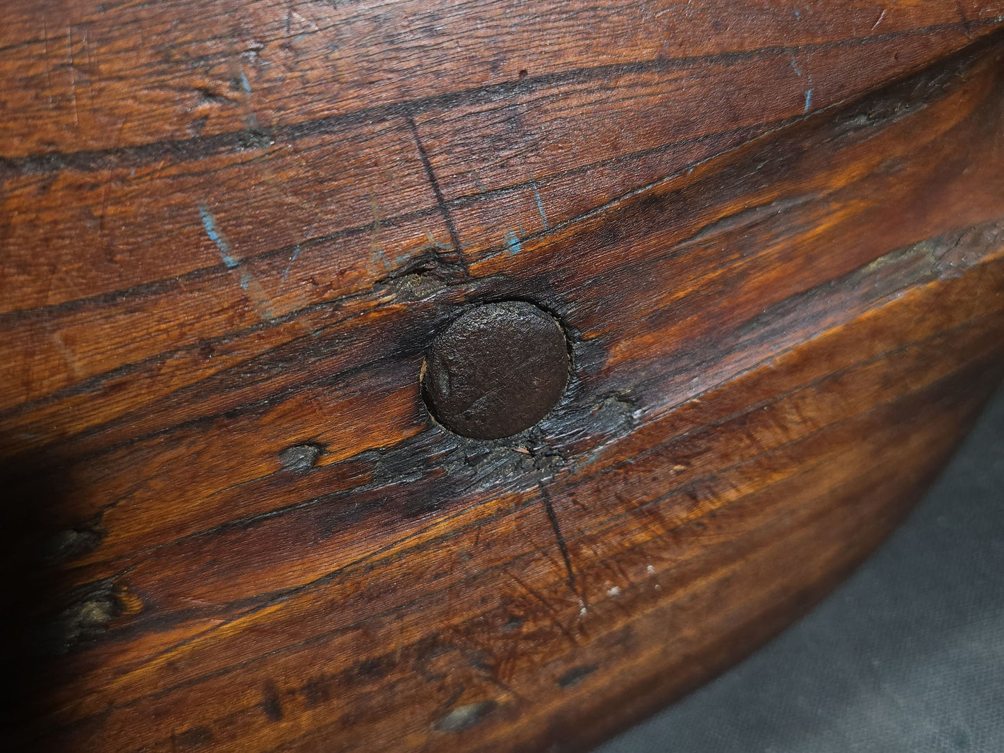 Antique Wood and Iron Ship's Block Pulley