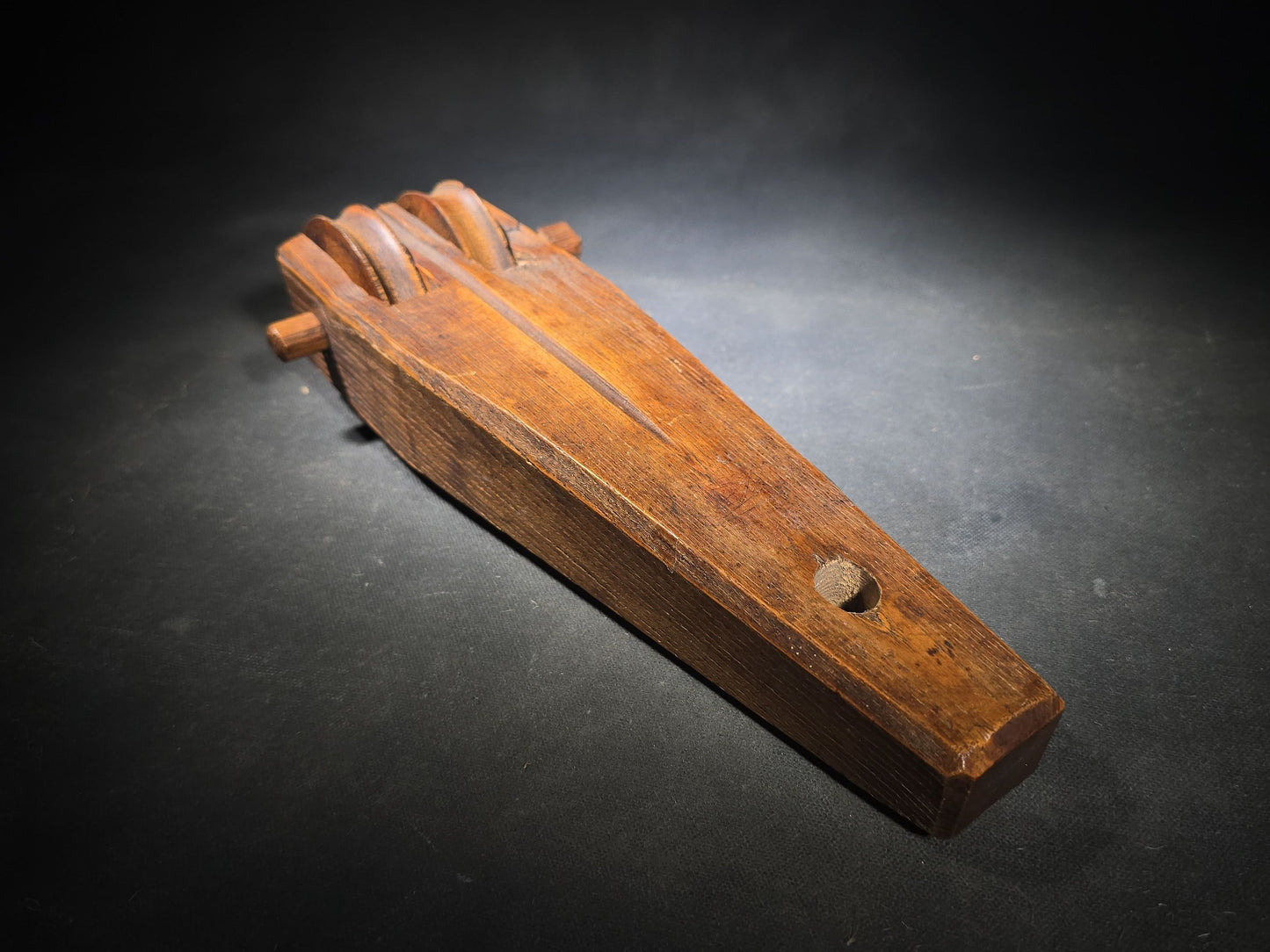 Antique Wooden Loom Pulley