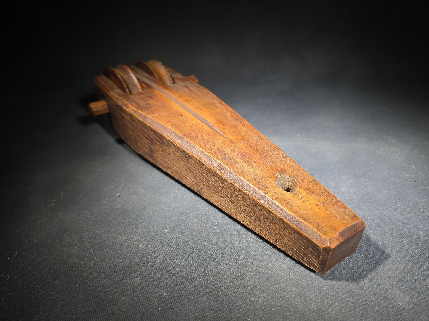 Antique Wooden Loom Pulley