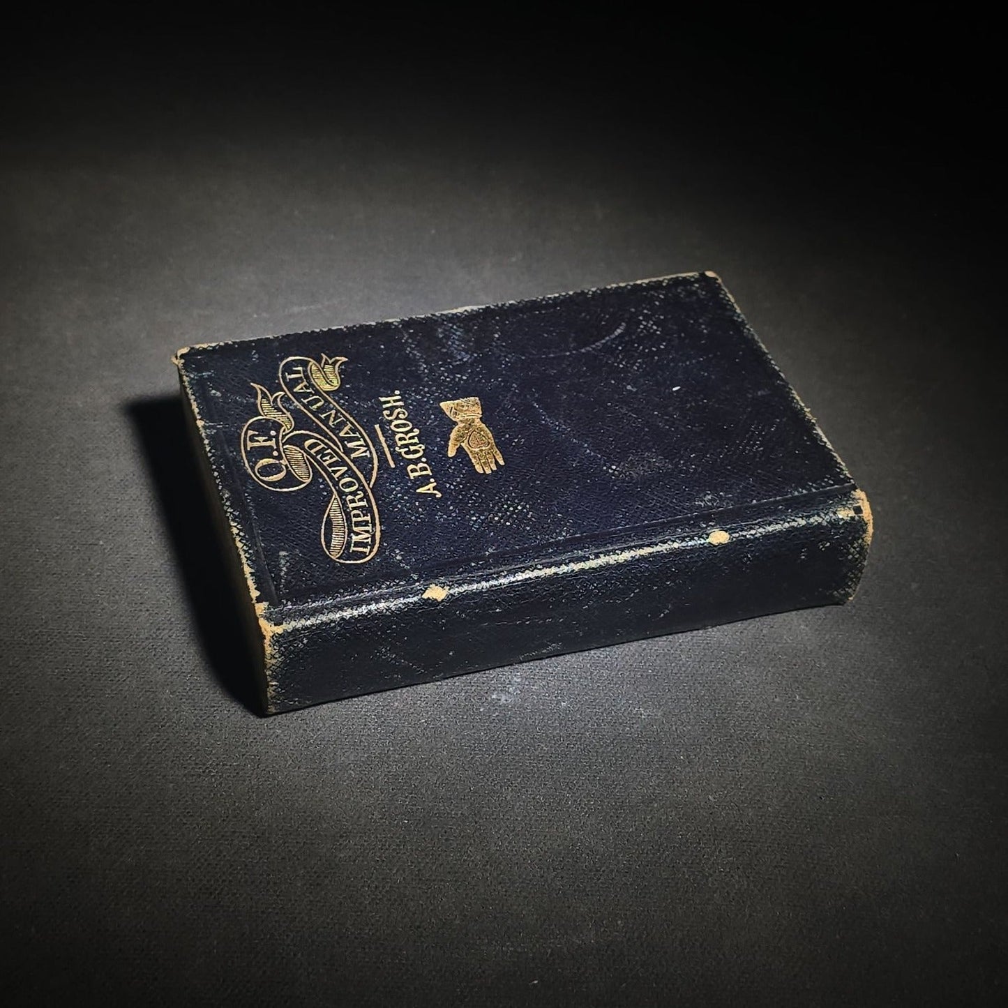 "The Odd-Fellow's Improved Pocket-Manual" Antique I.O.O.F. Fraternal Book by Rev. A. B. Grosh, with Engravings of Emblems and More, Published by Clark & Maynard, New York, 1874