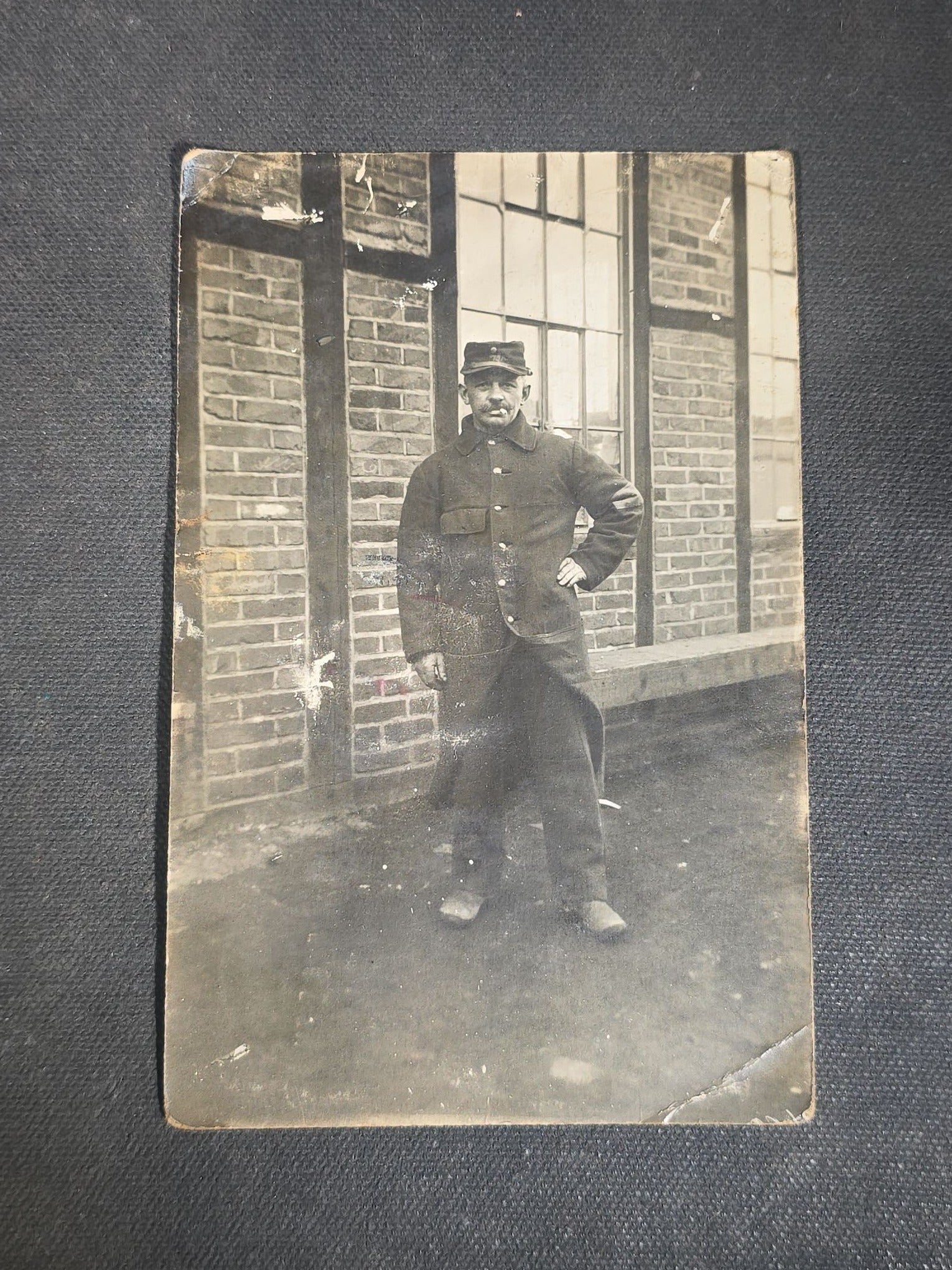 Grouping of 10 Antique and Vintage Military and Patriotic Postcards including WWI French Prisoner of War R.P.P.C. from Meschede, Germany, Winston Churchill WWII Portrait, Grant's Tomb, and City Hall Subway Station, New York