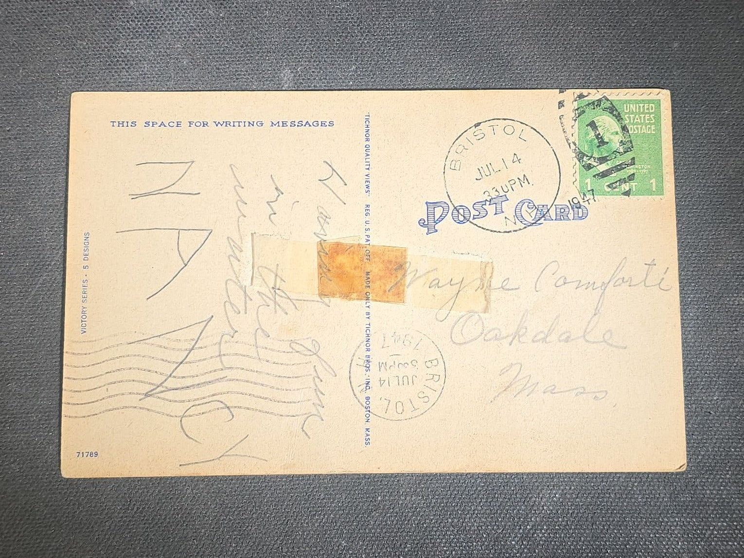 Grouping of 10 Antique and Vintage Military and Patriotic Postcards including WWI French Prisoner of War R.P.P.C. from Meschede, Germany, Winston Churchill WWII Portrait, Grant's Tomb, and City Hall Subway Station, New York