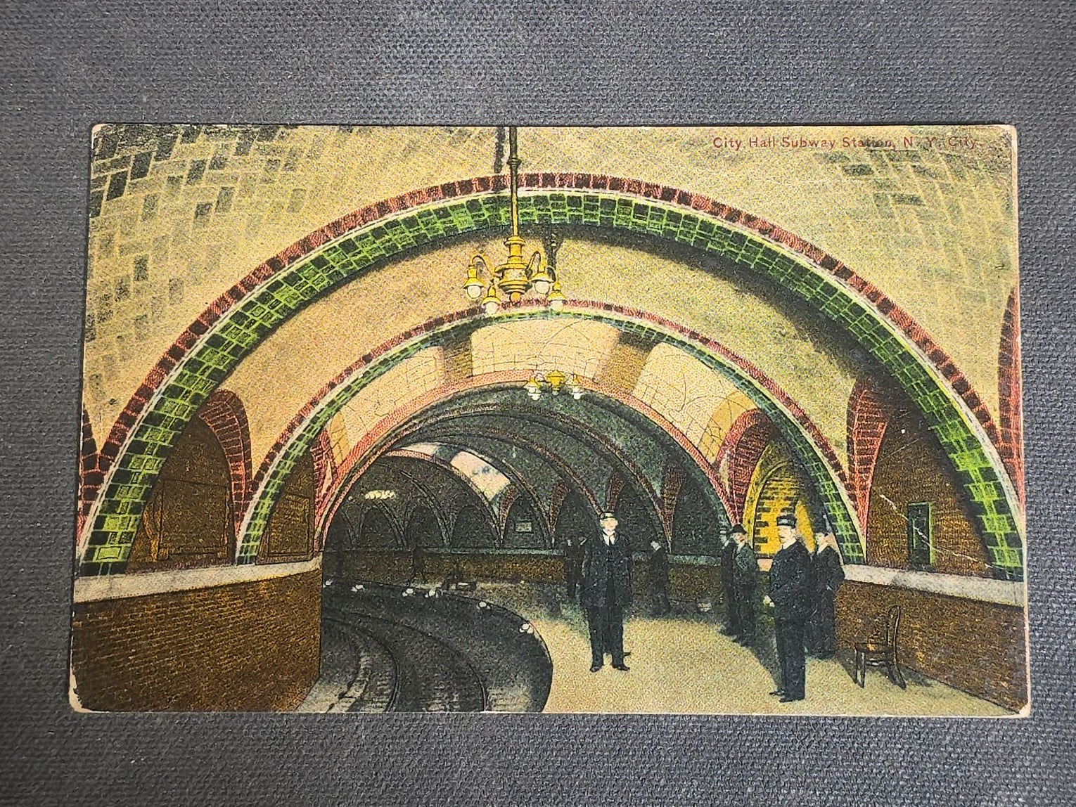Grouping of 10 Antique and Vintage Military and Patriotic Postcards including WWI French Prisoner of War R.P.P.C. from Meschede, Germany, Winston Churchill WWII Portrait, Grant's Tomb, and City Hall Subway Station, New York