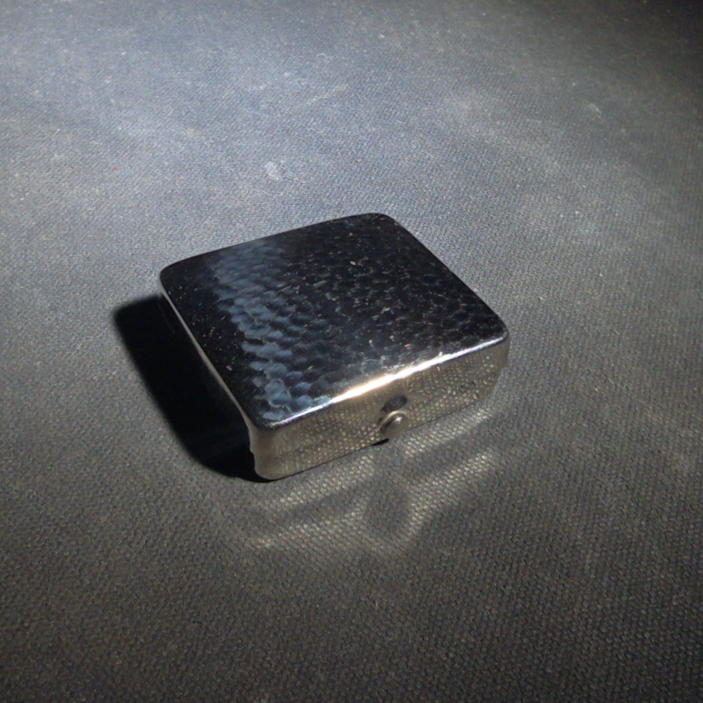 Vintage Gillette Pocket Safety Razor Travel Set in Compact Hinged Metal Case with Gillette Blue Blade Pack and Cleaning Brush