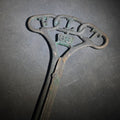 Lot 058 - Antique Cast Iron I.O.O.F. Odd Fellows Grave Marker with Three-Link Chain and "F.L.T." For Friendship, Love, and Truth, No. 38, Note Broken Flag Holder Tabs