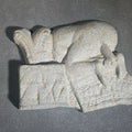 Lot 186 - Vintage Cast Aluminum Risque Novelty Figurine Depicting a Figure on a Bed..., 4-1/4" L