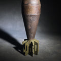 Lot 060 - Vintage Inert U.S. WWII-Era M69 Mortar Training Practice Round with Fin Assembly, 7-1/2" L