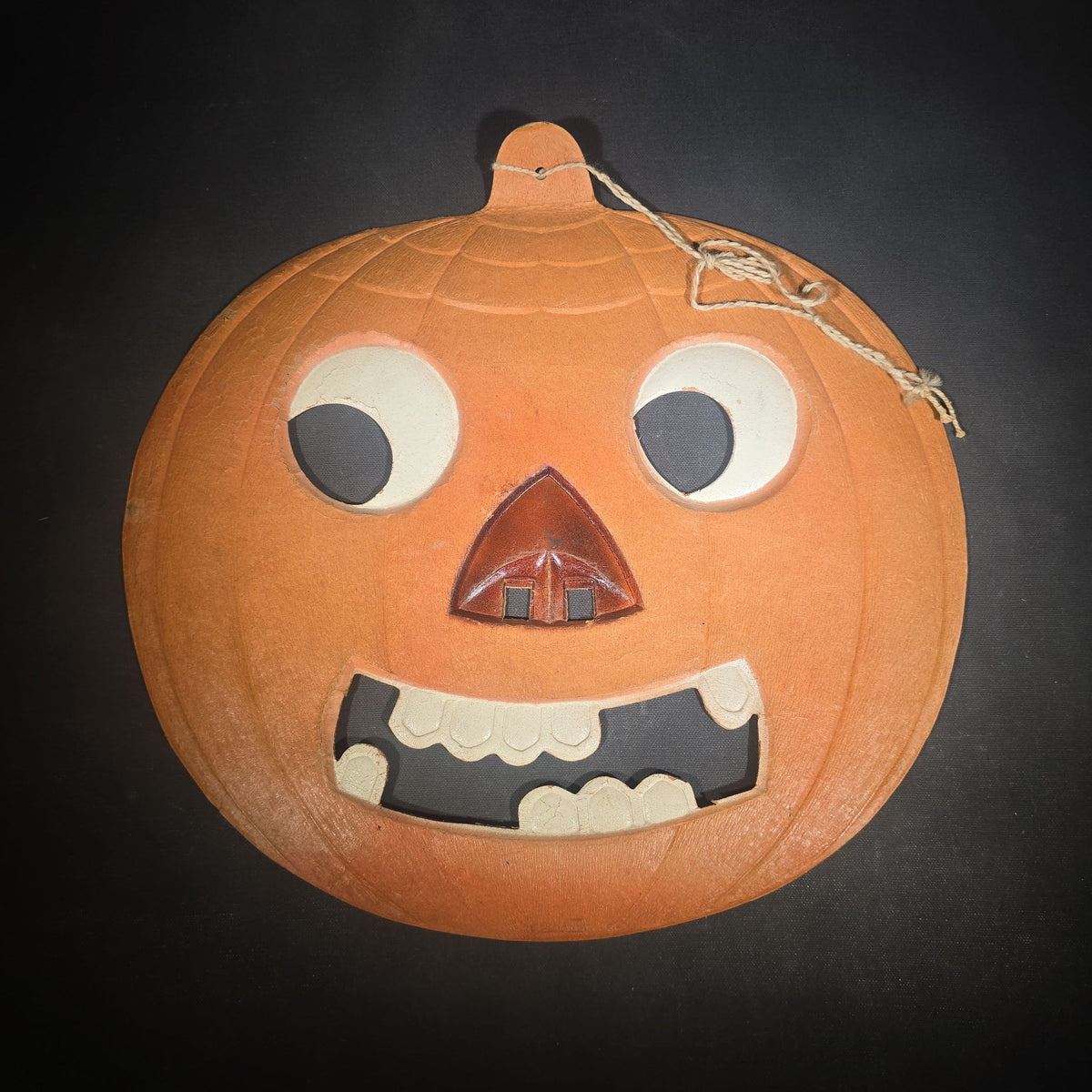 Antique Embossed Paper Jack-O-Lantern Die Cut, Marked Germany