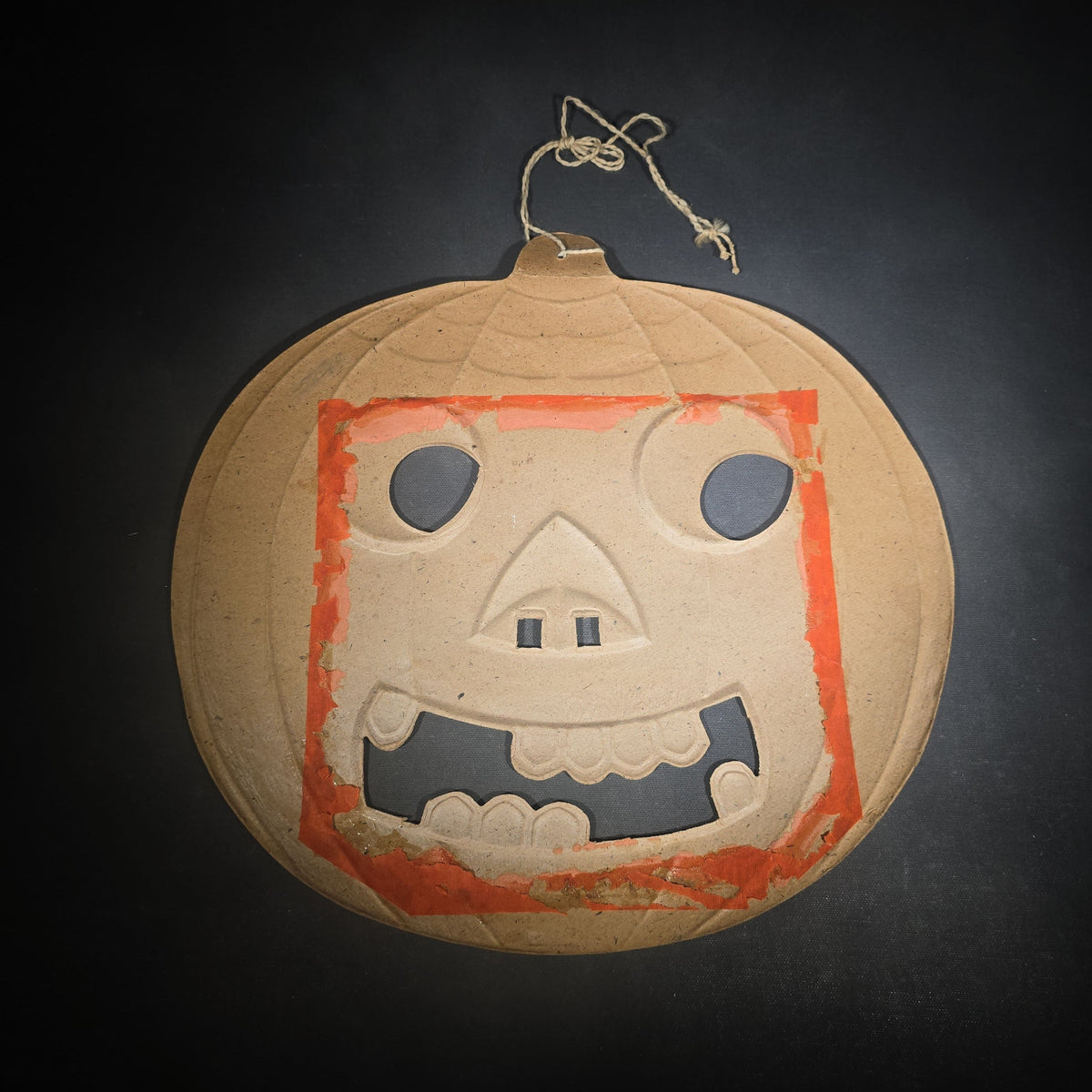 Antique Embossed Paper Jack-O-Lantern Die Cut, Marked Germany