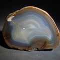 Lot 076 - Polished Agate Nodule with Banded Interior, 5-1/4" L