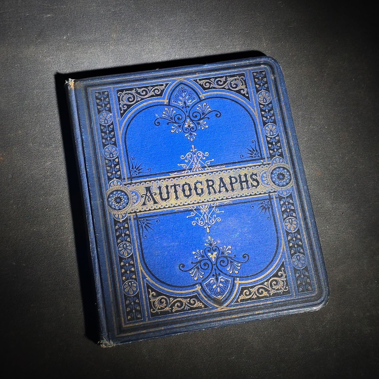 Antique Aldine Autograph Album Belonging to Mrs. Lucinda L. Berry, Somerville, Massachusetts, with Entries Dating 1879-1883 including Signature of Photographer Amory Nelson Hardy (1835-1911), Published by L.A. Lipman, 1878