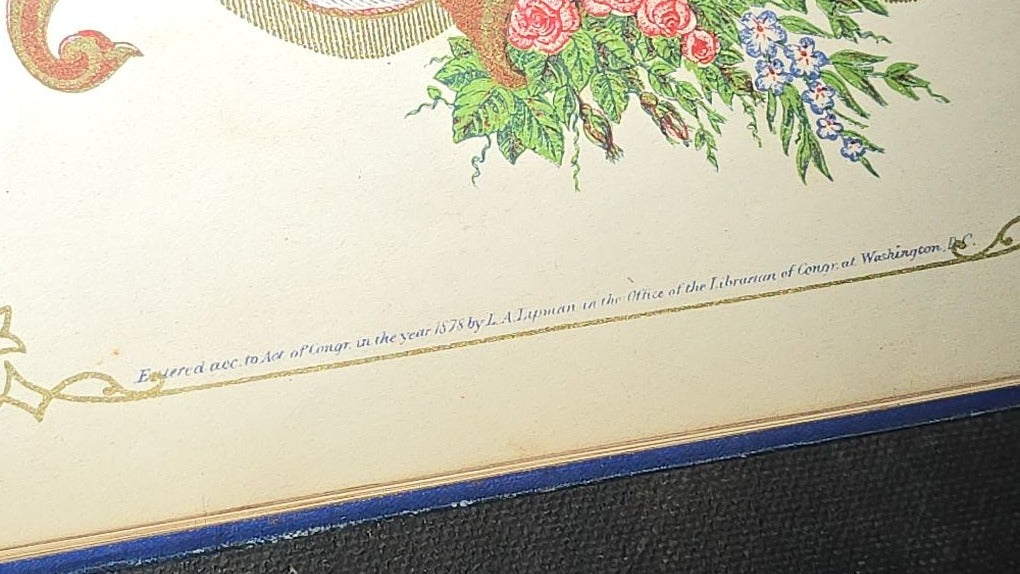 Antique Aldine Autograph Album Belonging to Mrs. Lucinda L. Berry, Somerville, Massachusetts, with Entries Dating 1879-1883 including Signature of Photographer Amory Nelson Hardy (1835-1911), Published by L.A. Lipman, 1878