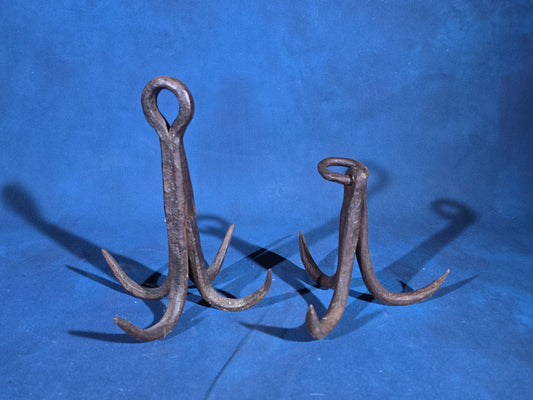Pair of Antique Iron Grappling Hooks
