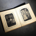 Lot 066 - Antique Portrait Photo Album Containing Seven Tintype Photographs and Four C.D.V. Photographs, Embossed Leather Binding