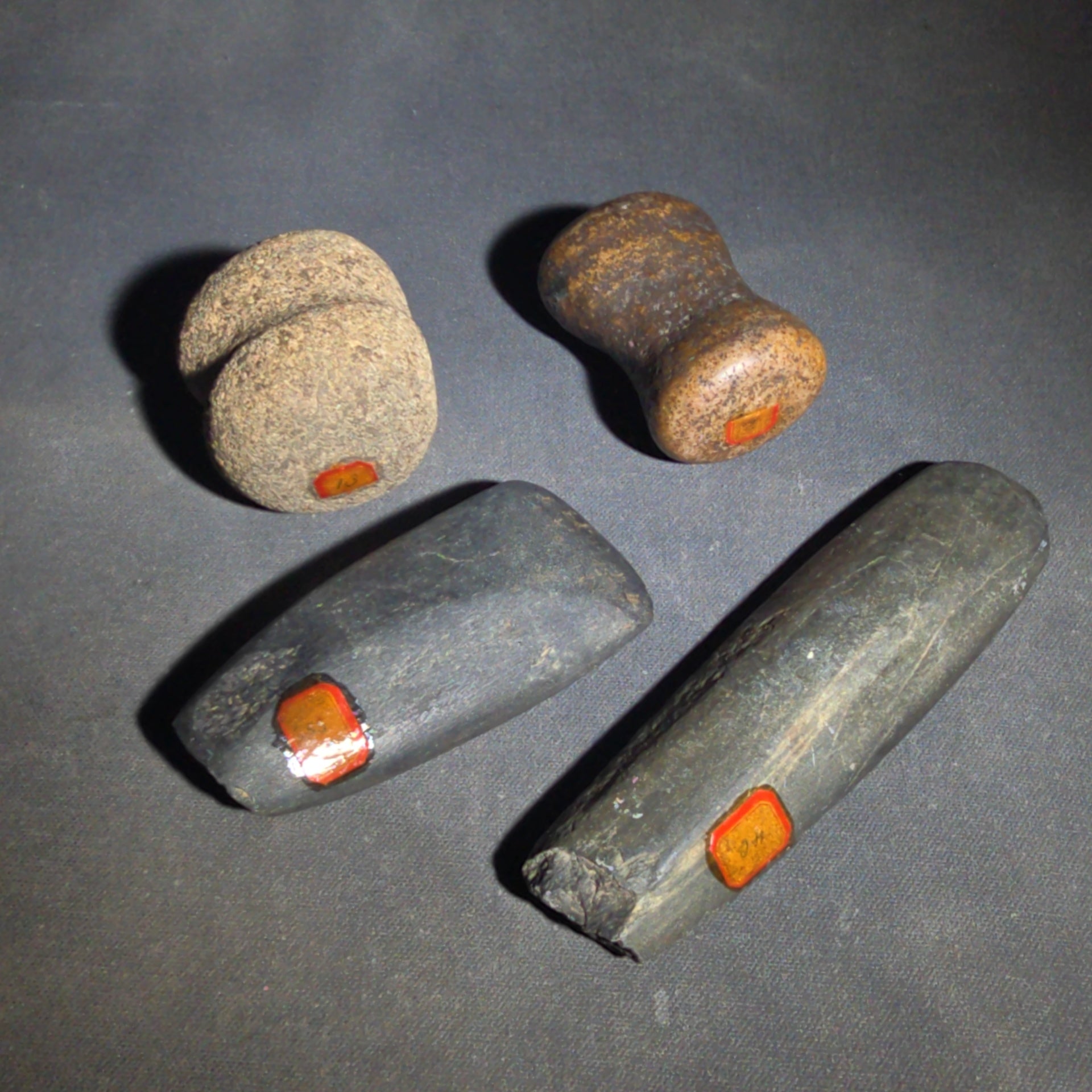 Grouping of Four Antique Native American Stone Tools