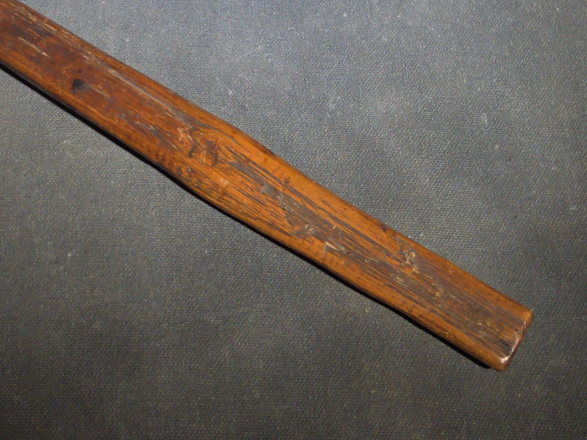 Antique Iron Pick-Head Hatchet with Wood Handle