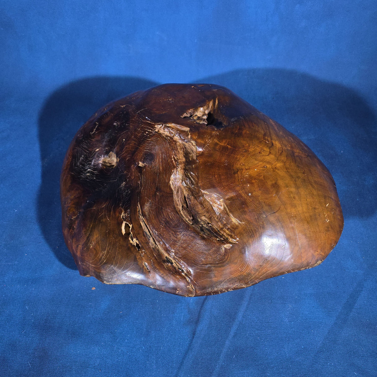 Vintage Carved Burl Wood Bowl