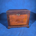 Lot 139 - Antique Mahogany Collector's Cabinet with Silk-Lined Interior and Multiple Drawers, 15-1/2" L x 12-3/4" H