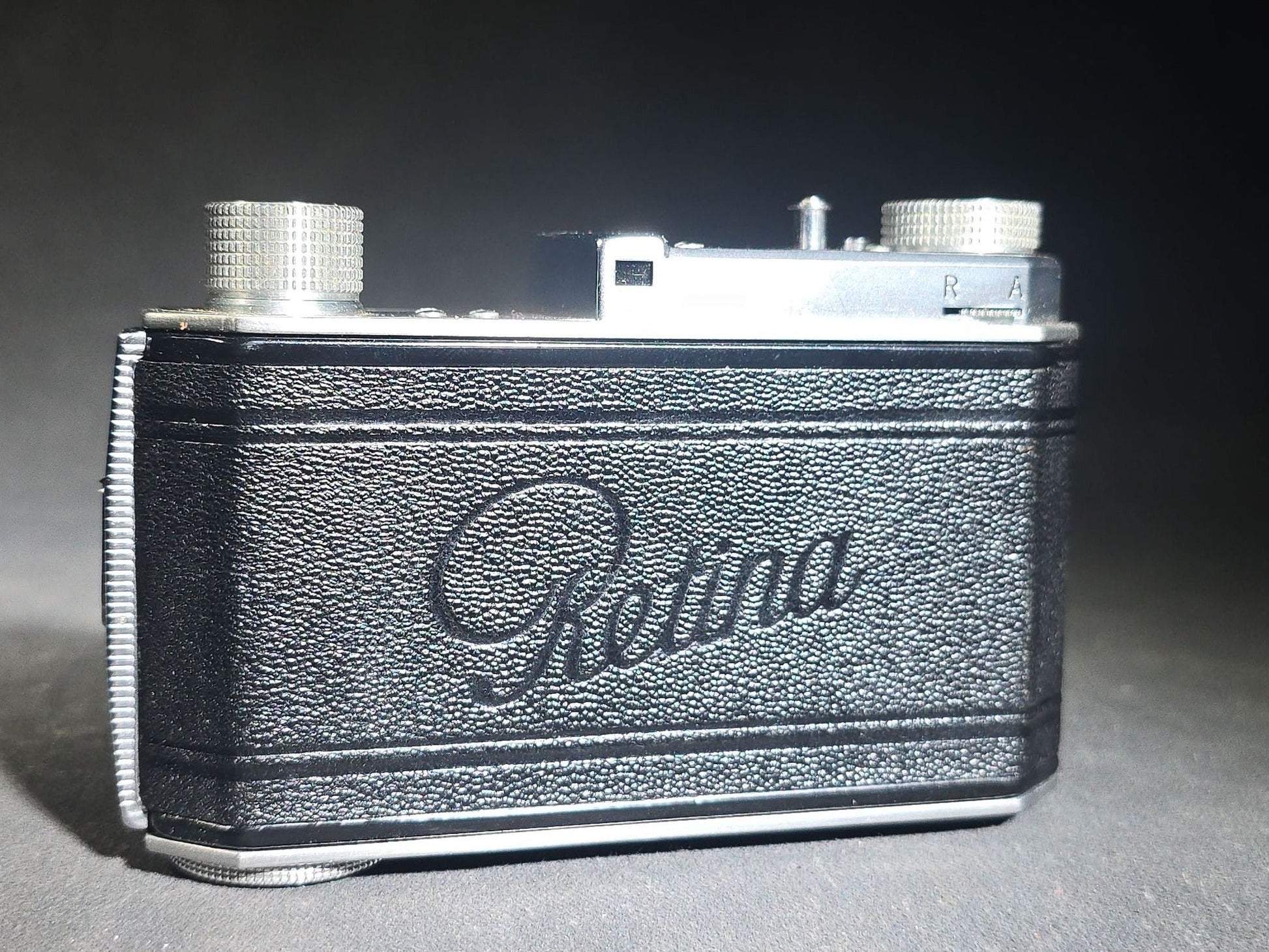 Pair of Antique and Vintage Kodak Folding Cameras including No. 1A Pocket Kodak Series II in Red with Kodak Anastigmat Lens and Kodak Retina 35mm Camera with Schneider-Kreuznach Xenar Lens, Compur-Rapid Shutter, and Leather Case