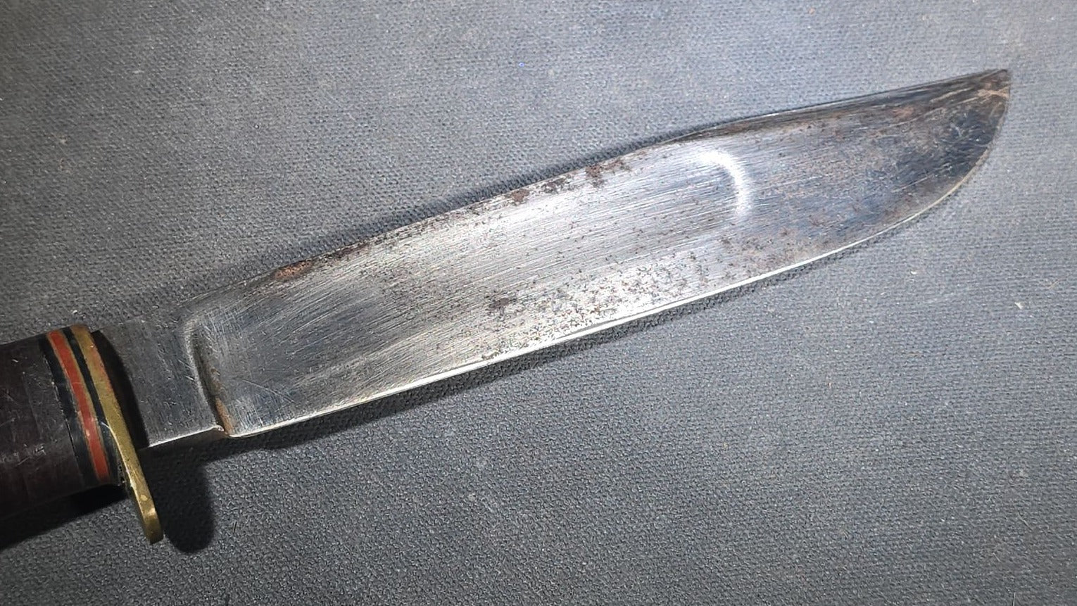 Vintage Stag-Handled Hunting Knife with Leather Sheath, Manufactured by John Nowill and Sons, Sheffield, England
