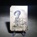Lot 081 - Antique Photomontage Tintype Photograph of a Boy in a Donkey Cart Caricature with Illegible Signature
